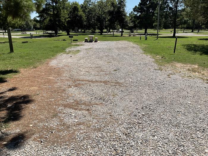 A photo of Site 14 of Loop Hitching Post at Walnut Creek  with Picnic Table, Electricity Hookup, Fire Pit, Shade, Water Hookup