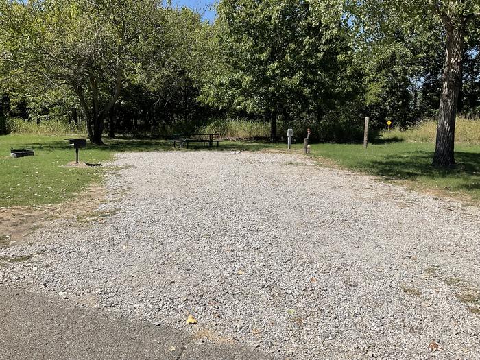 A photo of Site 15 of Loop Hitching Post at Walnut Creek  with Boat Ramp, Picnic Table, Electricity Hookup, Fire Pit, Shade, Water Hookup
