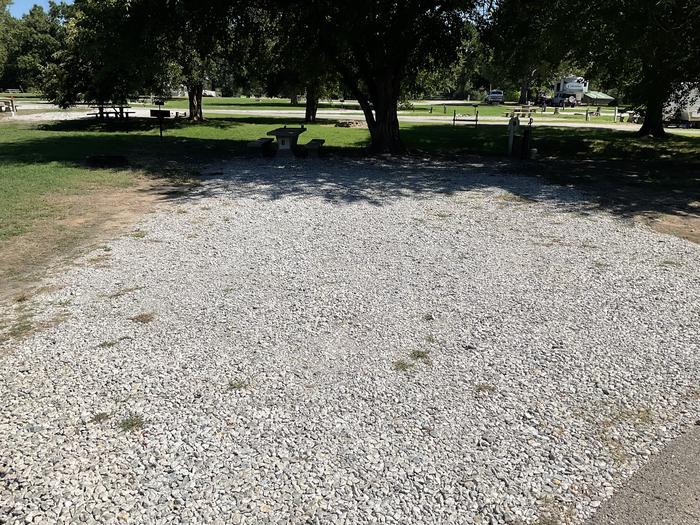 A photo of Site 8 of Loop Hitching Post at Walnut Creek  with Picnic Table, Electricity Hookup, Fire Pit, Shade, Water Hookup