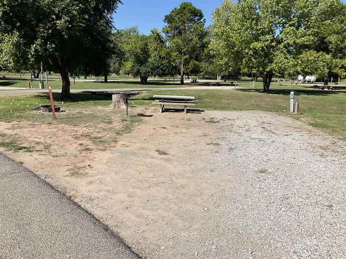 A photo of Site 27 of Loop Hitching Post at Walnut Creek  with Picnic Table, Electricity Hookup, Fire Pit, Water Hookup
