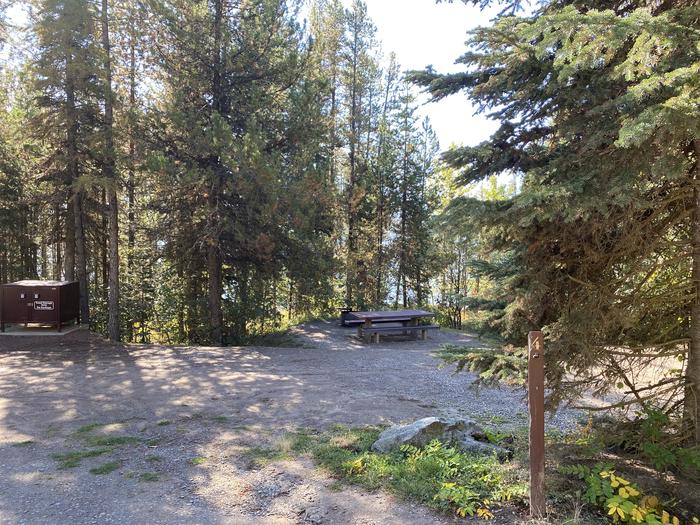 A photo of Site 4 of Loop EMERY BAY CAMPGROUND at EMERY BAY CAMPGROUND with Picnic Table, Fire Pit, Food Storage