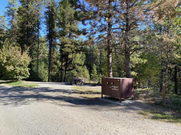A photo of Site 8 of Loop EMERY BAY CAMPGROUND at EMERY BAY CAMPGROUND with Picnic Table, Fire Pit, Food Storage