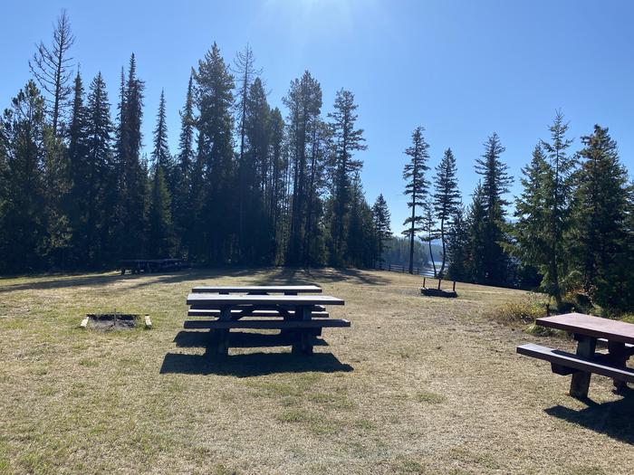 A photo of Site 001 of Loop EME1 at EMERY BAY CAMPGROUND with Picnic Table, Fire PitUpper area