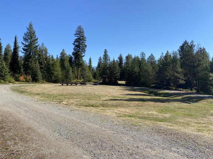 A photo of Site 001 of Loop EME2 at EMERY BAY CAMPGROUND with Picnic Table, Fire Pit, Food Storage