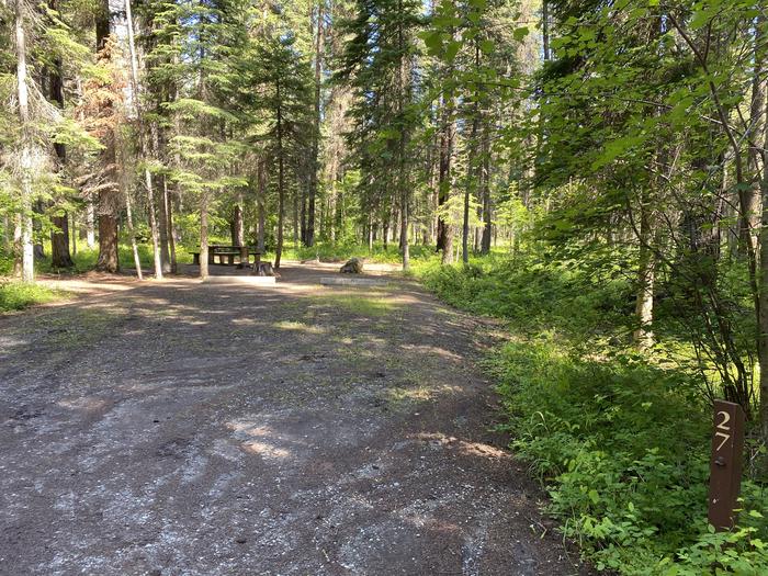 A photo of Site 027 of Loop TALLY LAKE CAMPGROUND at TALLY LAKE CAMPGROUND with Picnic Table, Fire Pit