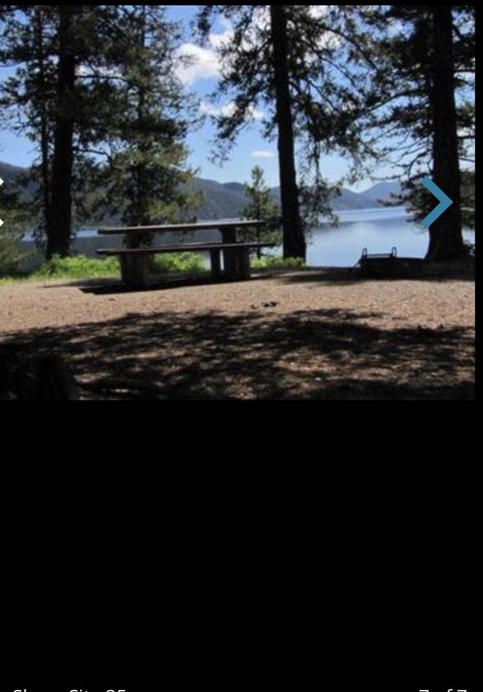 A photo of Site 035 of Loop TALLY LAKE CAMPGROUND at TALLY LAKE CAMPGROUND with Picnic Table, Fire Pit