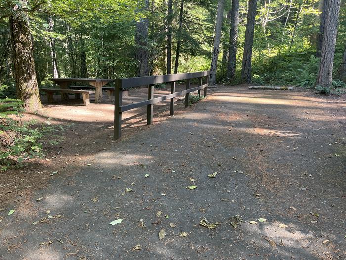 A photo of Site 024 of Loop East at Cove Creek (OR) with Picnic Table