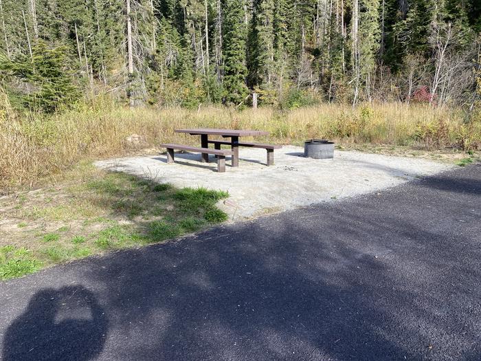 A photo of Site A014 of Loop A at KIT PRICE with Picnic Table, Fire Pit