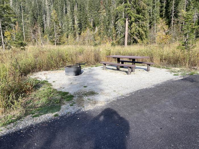 A photo of Site A015 of Loop A at KIT PRICE with Picnic Table, Fire Pit