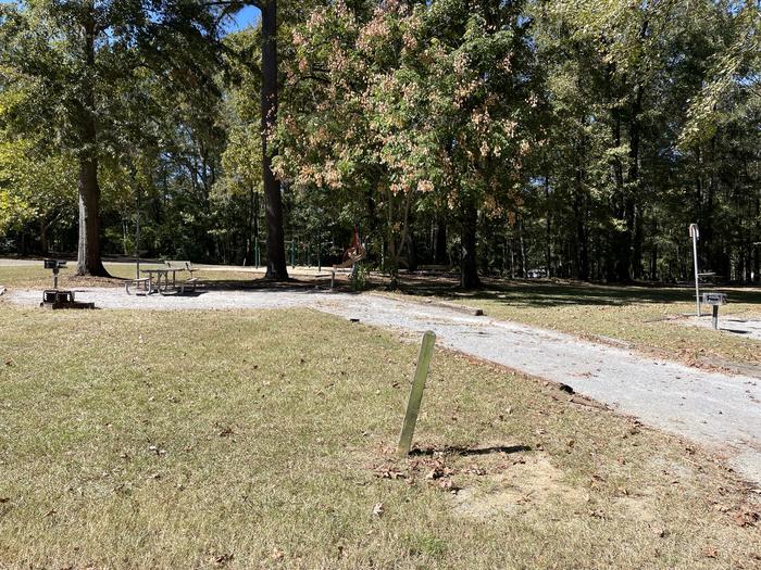 A photo of Site 078 of Loop ANTI at GUNTER HILL with Picnic Table, Electricity Hookup, Fire Pit, Shade, Lantern Pole, Water Hookup