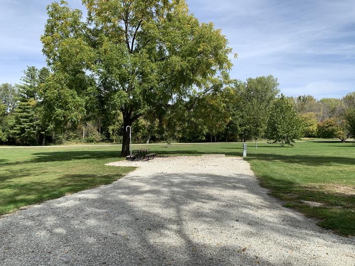 A photo of Site 095 of Loop PPOI at HOWELL STATION with Picnic Table, Electricity Hookup, Fire Pit, Lantern Pole