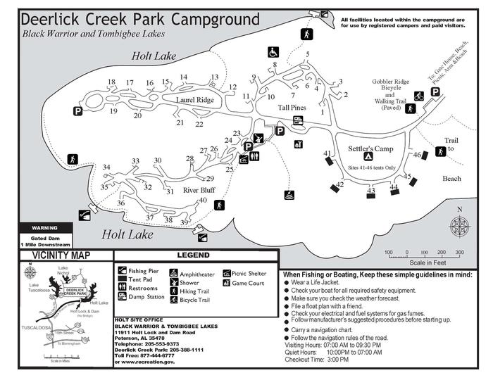 Deerlick Creek Map