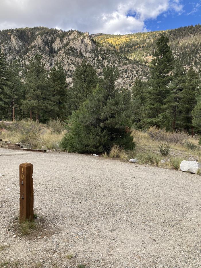 A photo of Site 010 of Loop MOUN at MOUNT PRINCETON with Picnic Table, Fire Pit, Tent Pad