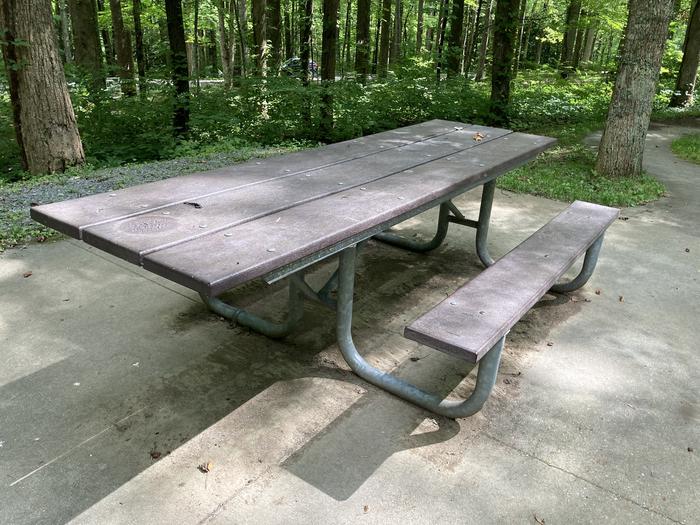 A photo of Site A61 of Loop A-Loop at COSBY CAMPGROUND with Picnic TablePicnic table with wheelchair access 