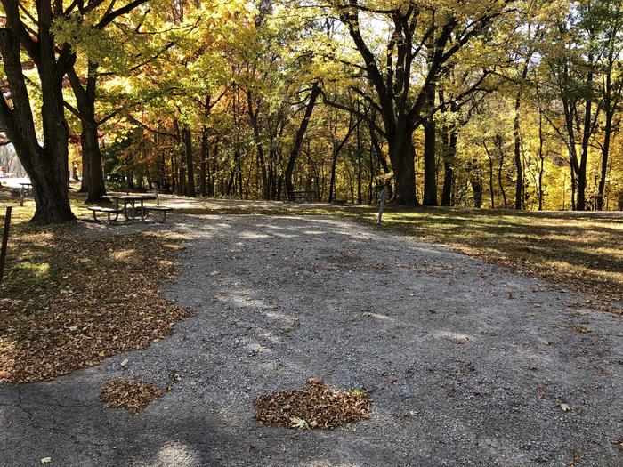 A photo of Site W03 of Loop WOVC at West Overlook Campground with Picnic Table, Electricity Hookup, Fire Pit, Shade