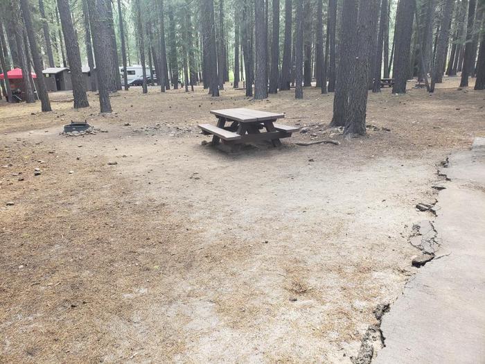 Spacious site with table and fire ring.Lone Rock Site 10