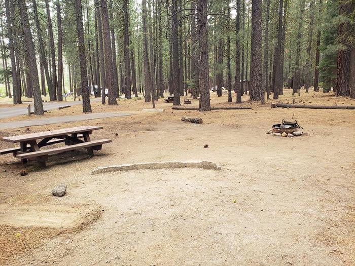 spacious site with fire ring and table.Lone Rock 65