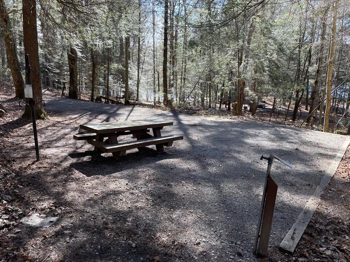 A photo of Site 28 of Loop Lower at Lake Conasauga Campground with Picnic Table, Fire Pit, Shade, Tent Pad, Lantern Pole, Water Hookup above.A photo of Site 28 of Loop Lower at Lake Conasauga Campground with Picnic Table, Fire Pit, Shade, Tent Pad, Lantern Pole, Water Hookup