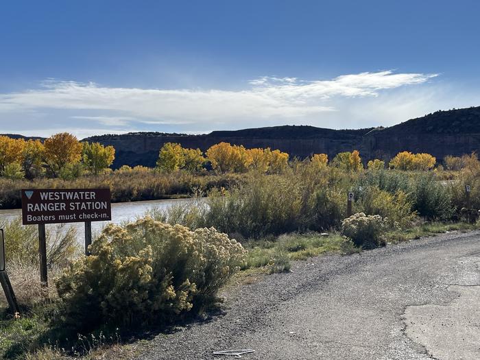 Entrance to Westwater Ranger Station and CampgroundEntrance to Westwater Ranger Station and Campground on the Colorado River