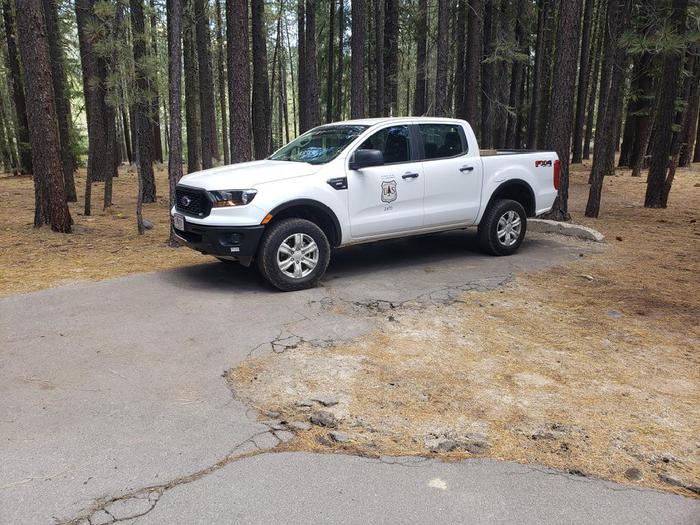 Driveway in good condition suitable for most vehicles.Boulder Creek Site 56 Driveway