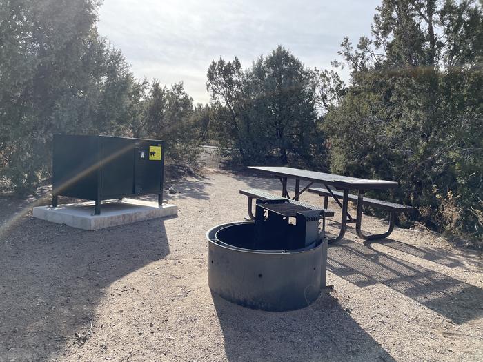 A photo of Site 16 of Loop Abert's Squirrel at JUNIPER CAMPGROUND with Picnic Table, Fire Pit, Food Storage