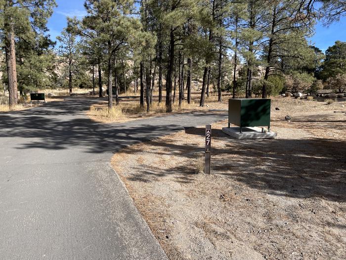 A photo of entrance to Site 27 of Loop Black Bear at JUNIPER CAMPGROUND