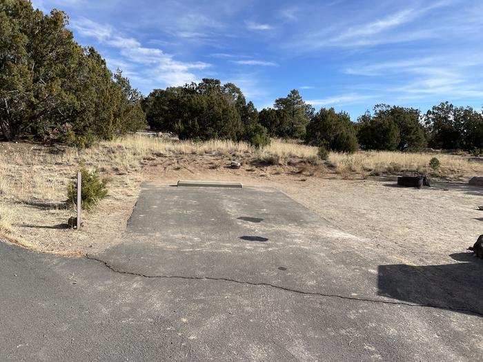 A photo of parking area at Site 13 of Loop Abert's Squirrel at JUNIPER CAMPGROUND