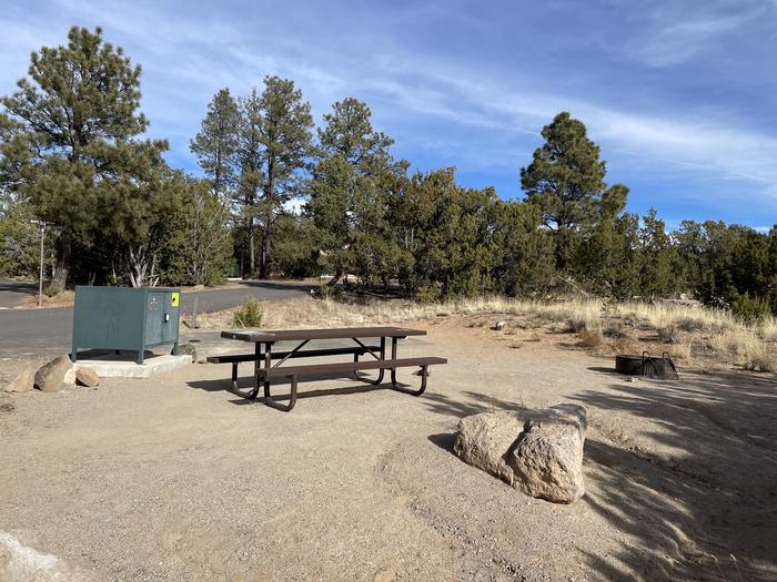 A photo of Site 13 of Loop Abert's Squirrel at JUNIPER CAMPGROUND showing whole campsite from a different angle