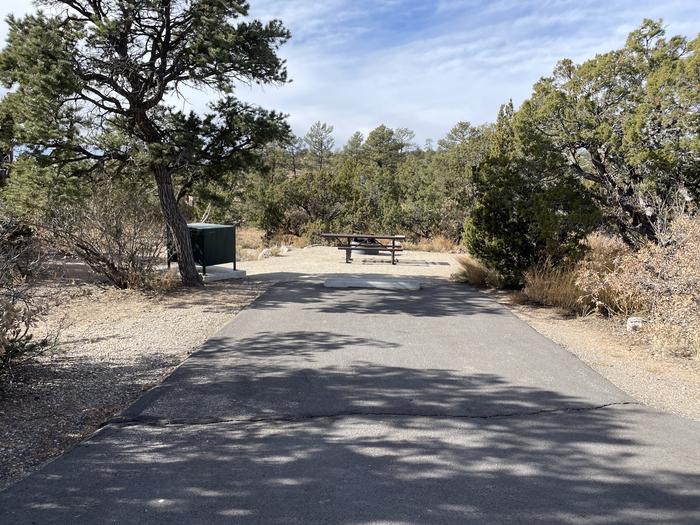 A photo of parking area at Site 18 of Loop Black Bear at JUNIPER CAMPGROUND