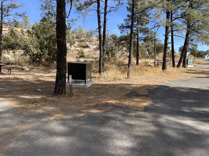 A photo of entrance to Site 30 of Loop Black Bear at JUNIPER CAMPGROUND