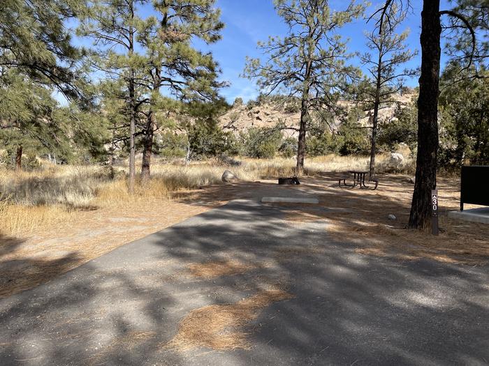 A photo of parking area at Site 30 of Loop Black Bear at JUNIPER CAMPGROUND