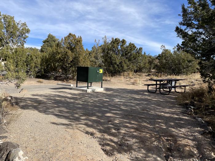 A photo of Site 14 of Loop Abert's Squirrel at JUNIPER CAMPGROUND showing whole campsite