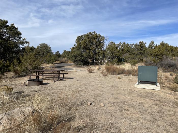 A photo of Site 7 of Loop Abert's Squirrel at JUNIPER CAMPGROUND with Picnic Table, Fire Pit, Food Storage