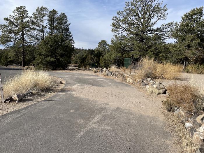 A photo of pull thru parking area at Site 9 of Loop Abert's Squirrel at JUNIPER CAMPGROUND