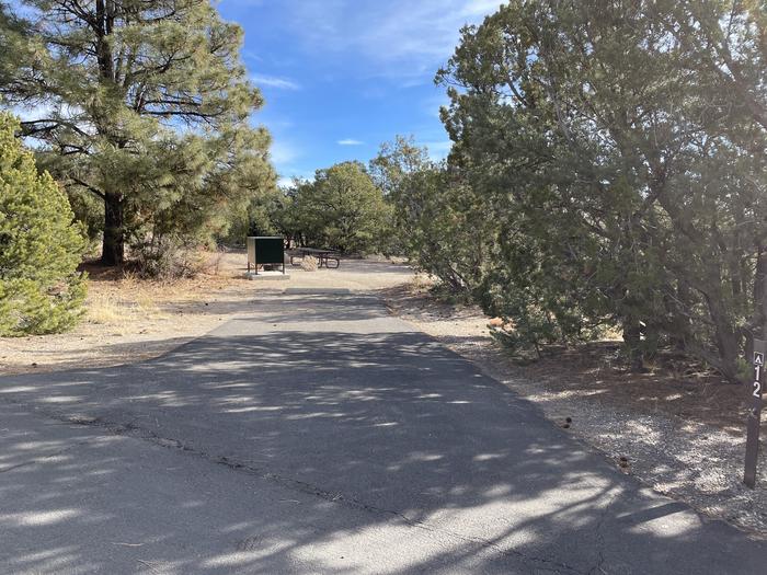 A photo of parking area at Site 12 of Loop Abert's Squirrel at JUNIPER CAMPGROUND