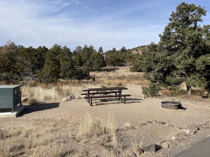 A photo of Site 23 of Loop Black Bear at JUNIPER CAMPGROUND with Picnic Table, Fire Pit, Food StorageA photo of Site 23 of Loop Black Bear at JUNIPER CAMPGROUND with Picnic Table, Fire Pit, Food Storage. Site 23 is directly next to Site 21. Each site has own amenities. 