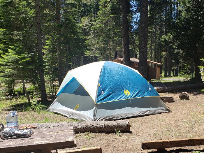 Tent at grizzly creekTent in site