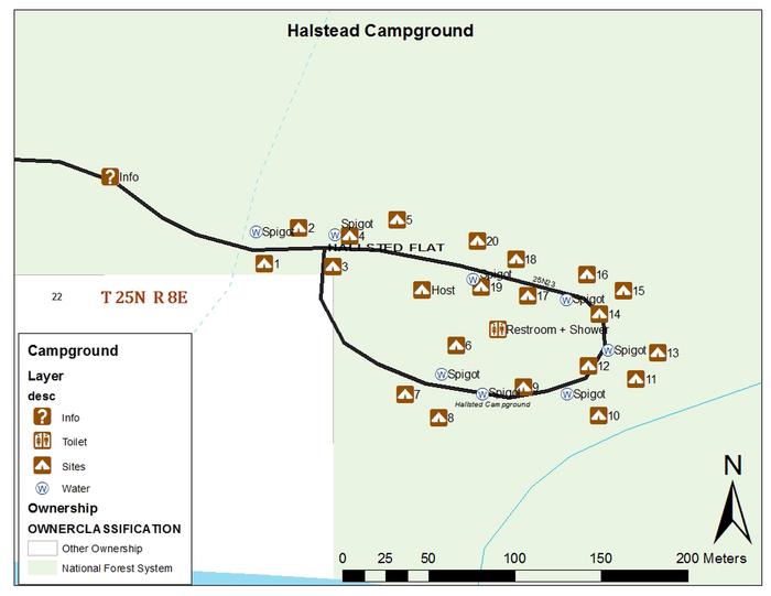 Map of Hallsted Campground2Map of Hallsted Campground