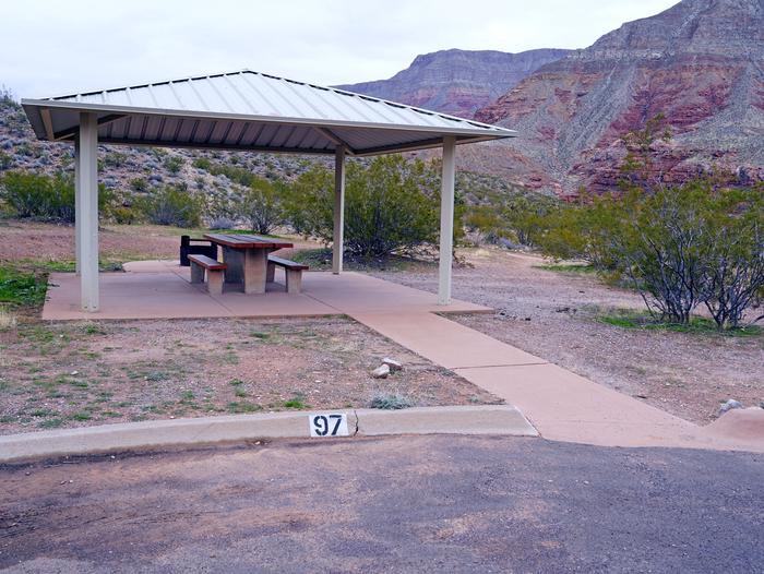 Site 97Site 97 - This is an awesome handicap site with a paved walkway. The site has large RV parking and is near the trail linking the Upper Loop (Overnight Area).