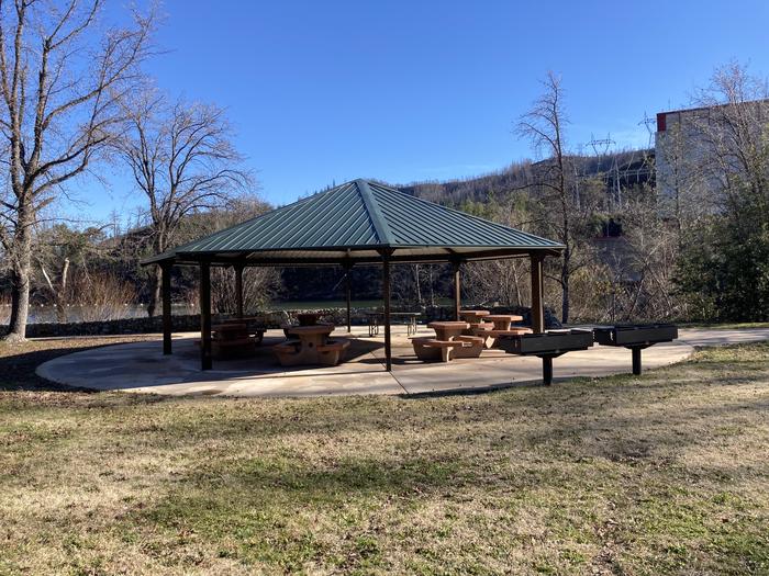 A photo of Site Carr Powerhouse Picnic Shelter  