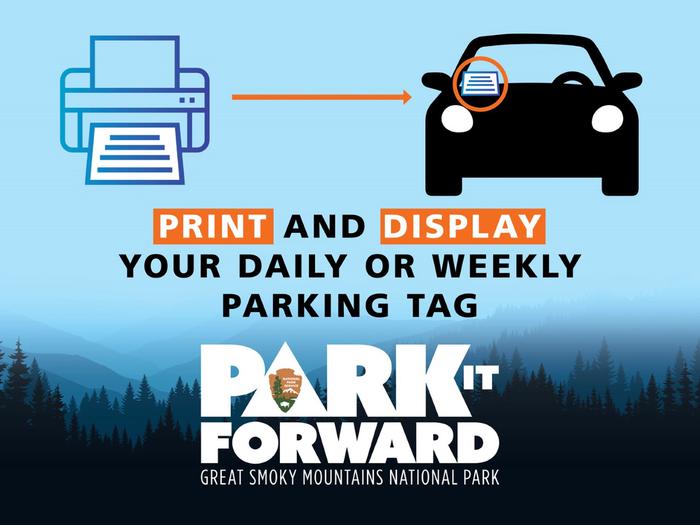 Preview photo of Great Smoky Mountains National Park Parking Tag