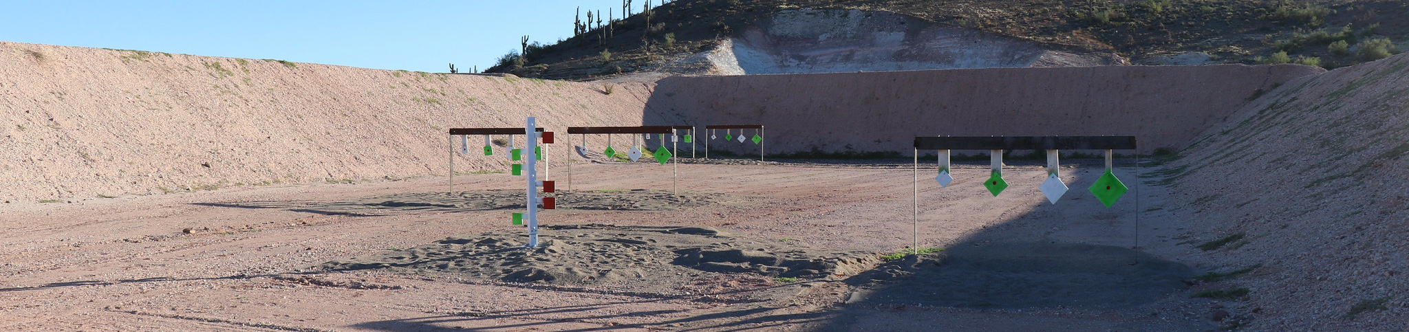 Shooting Lanes at Church Camp Shooting Range- north of Phoenix, AZ