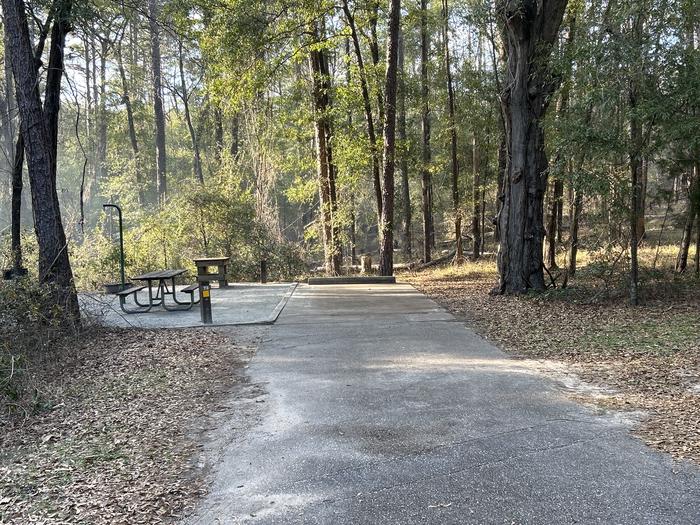 A photo of Site 73 of Loop SLOO at HARDRIDGE CREEK with Picnic Table, Electricity Hookup, Sewer Hookup, Fire Pit, Shade, Tent Pad, Full Hookup, Lantern Pole, Water Hookup