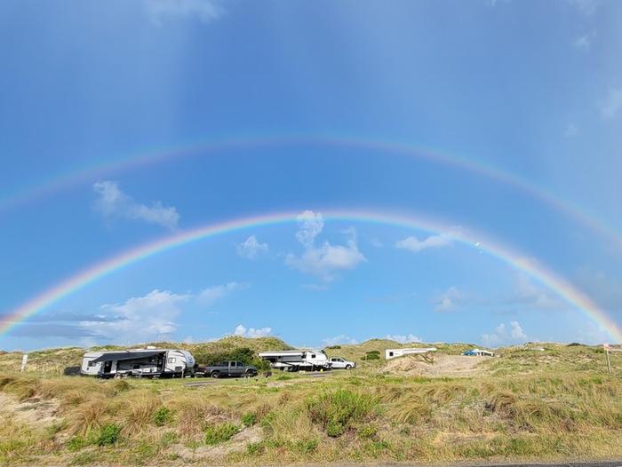 Rainbow over Oregon Inlet Campground