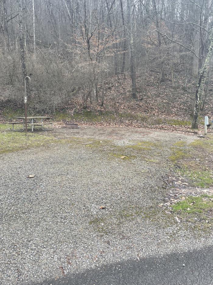 A photo of Site 017 of Loop  at Riffle Run Campground with Picnic Table, Fire Pit, Full Hookup, Lantern Pole