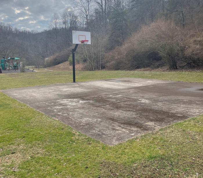 Basketball Court located in the upper end of Riffle Run Campground