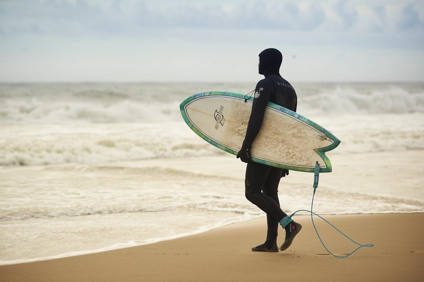 Surfing on the beaches of Cape Hatteras National Seashore