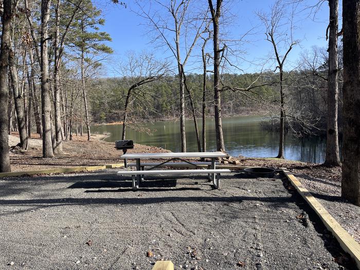 A photo of Site 09 of Loop A at Crystal Springs (AR) with Picnic Table, Fire Pit