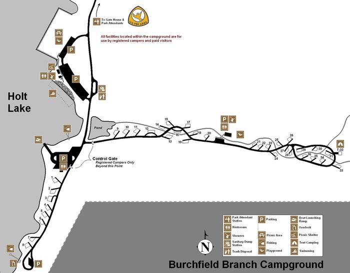 Burchfield Branch Campground Map
