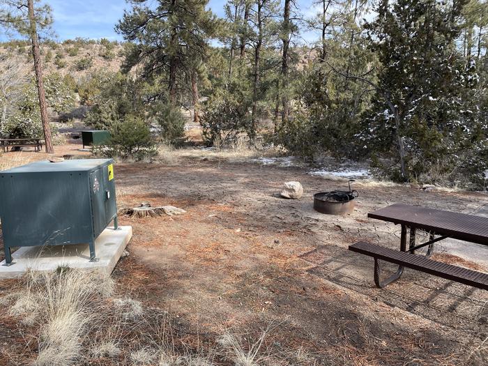 A photo of Site 39 of Loop Coyote  at JUNIPER CAMPGROUND with Picnic Table, Fire Pit, Food Storage